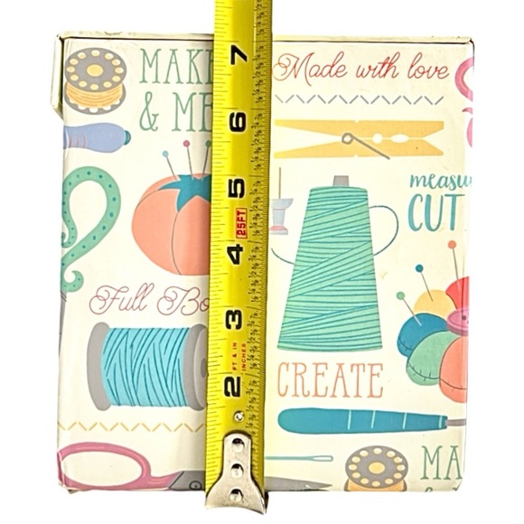 Molly & Rex White Two Layer Storage Sewing Box - Picture 15 of 15